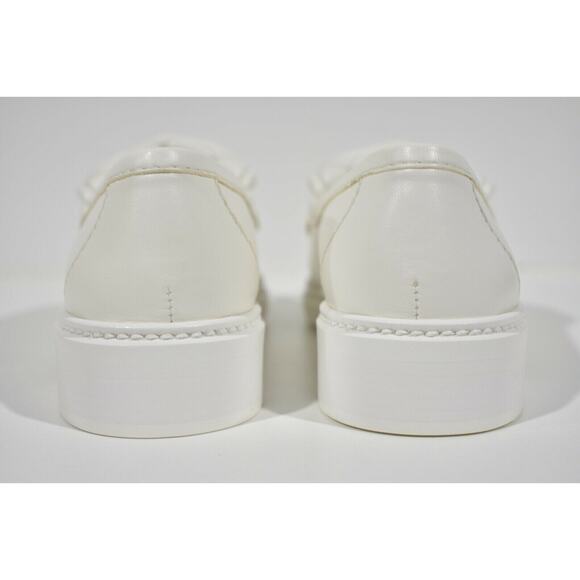 Chanel 22P White Quilted Flap Turnlock CC Logo Mule Slip On Flat Loafer 37 - Picture 11 of 12
